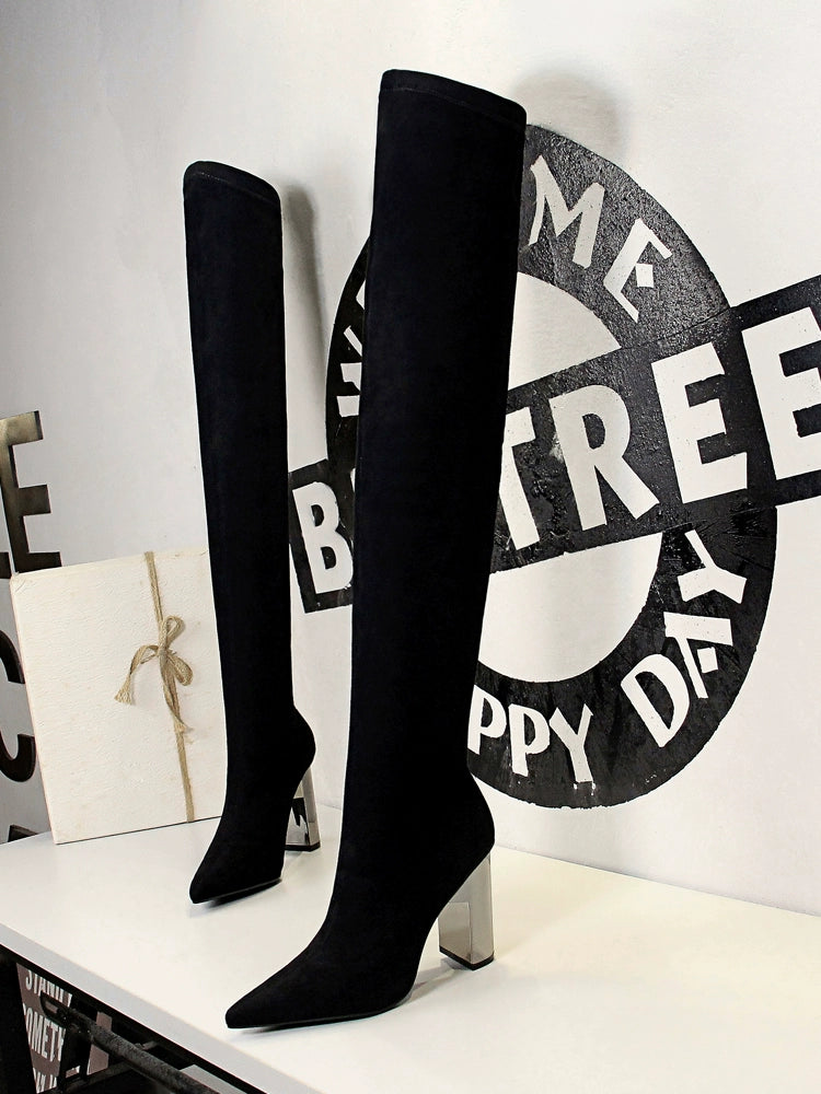 π Enchanting Winter Whispers Knee-High Boots π