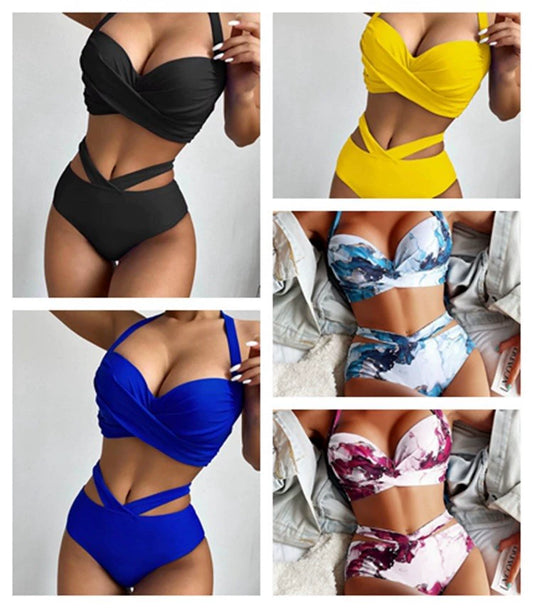 Elegance in the Sun 2-Piece High Waist Swimsuit