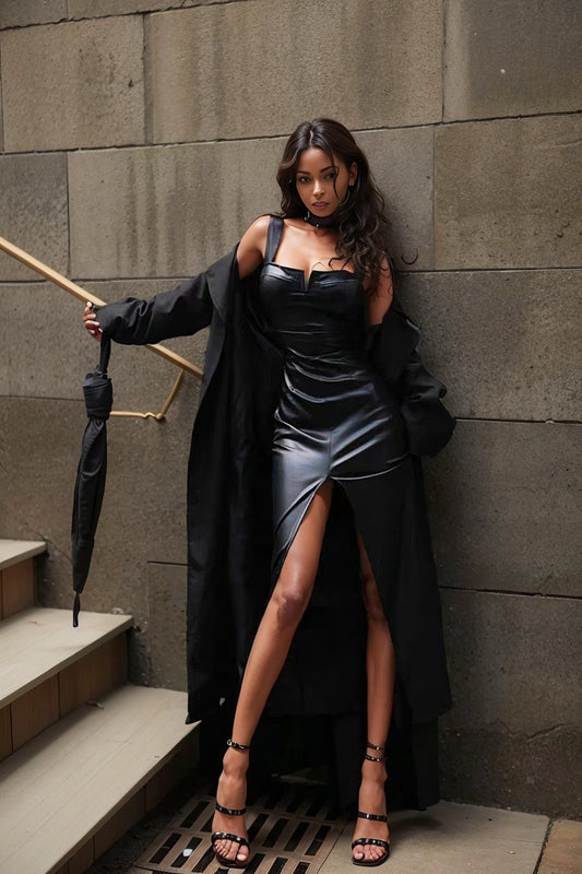 Woman Split Suit Sling Dress