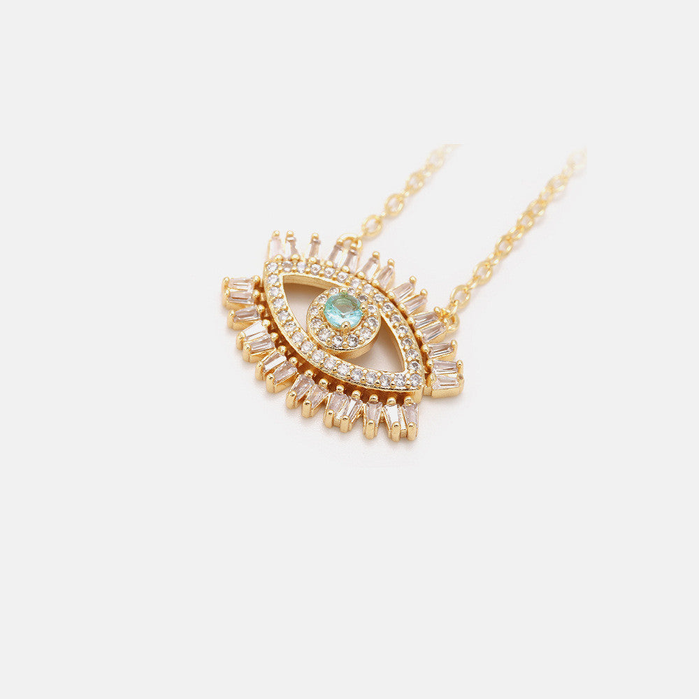 Symbolic Evil Eye Pendant Necklace - BLUTIFUL1