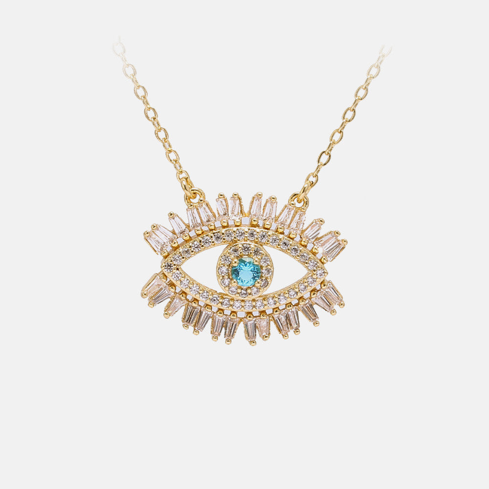 Symbolic Evil Eye Pendant Necklace - BLUTIFUL1