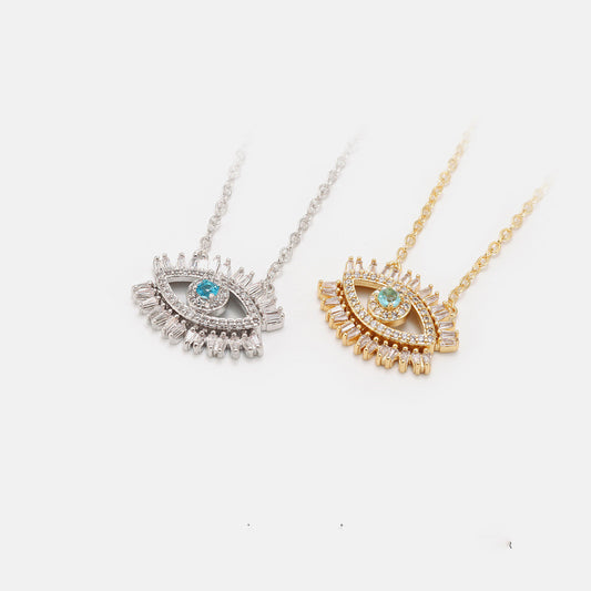 Symbolic Evil Eye Pendant Necklace - BLUTIFUL1