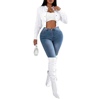 Women's Single-breasted Daily Long Sleeve Casual Jacket